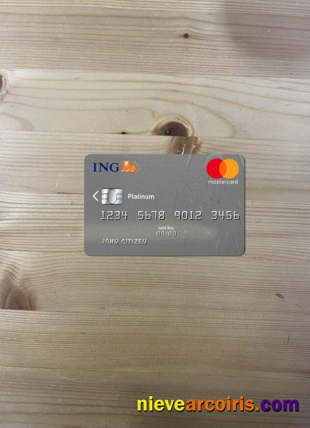 Netherlands ING bank mastercard platinum photolook